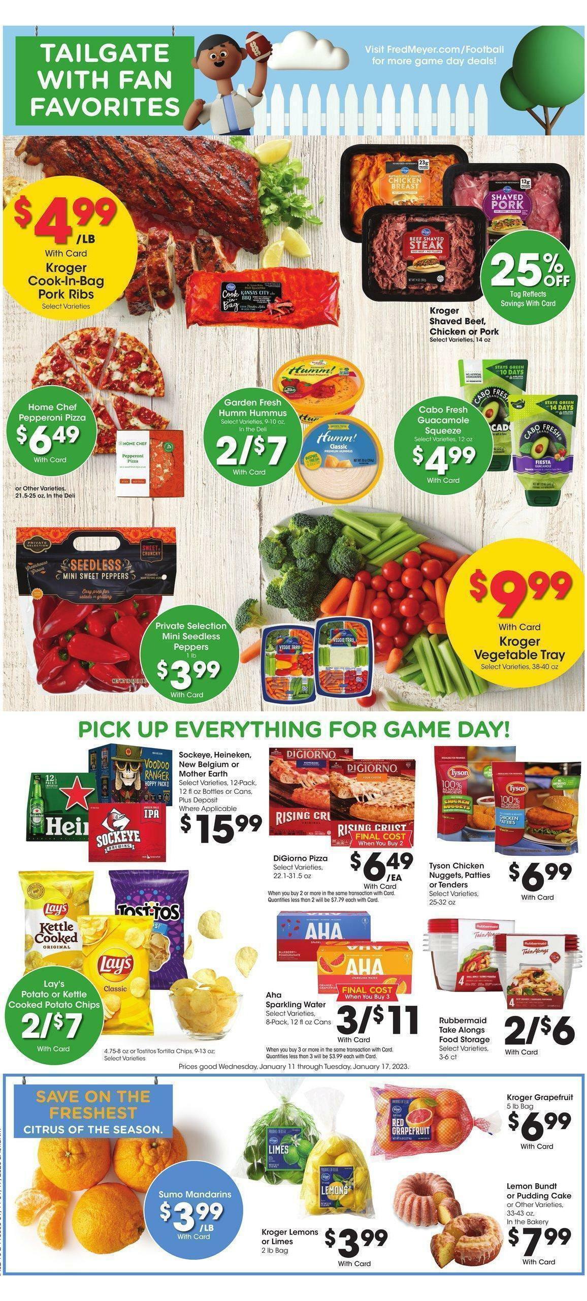 Fred Meyer Weekly Ad from January 11