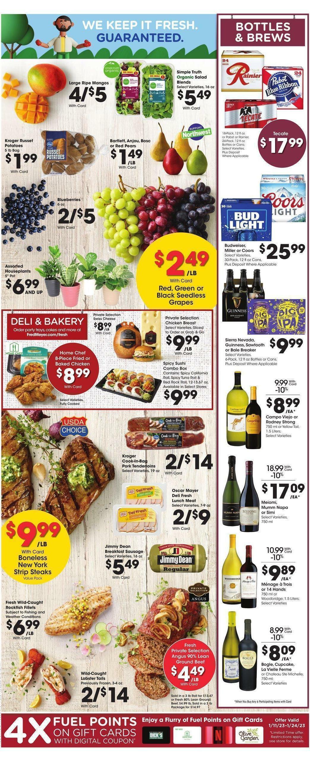 Fred Meyer Weekly Ad from January 11