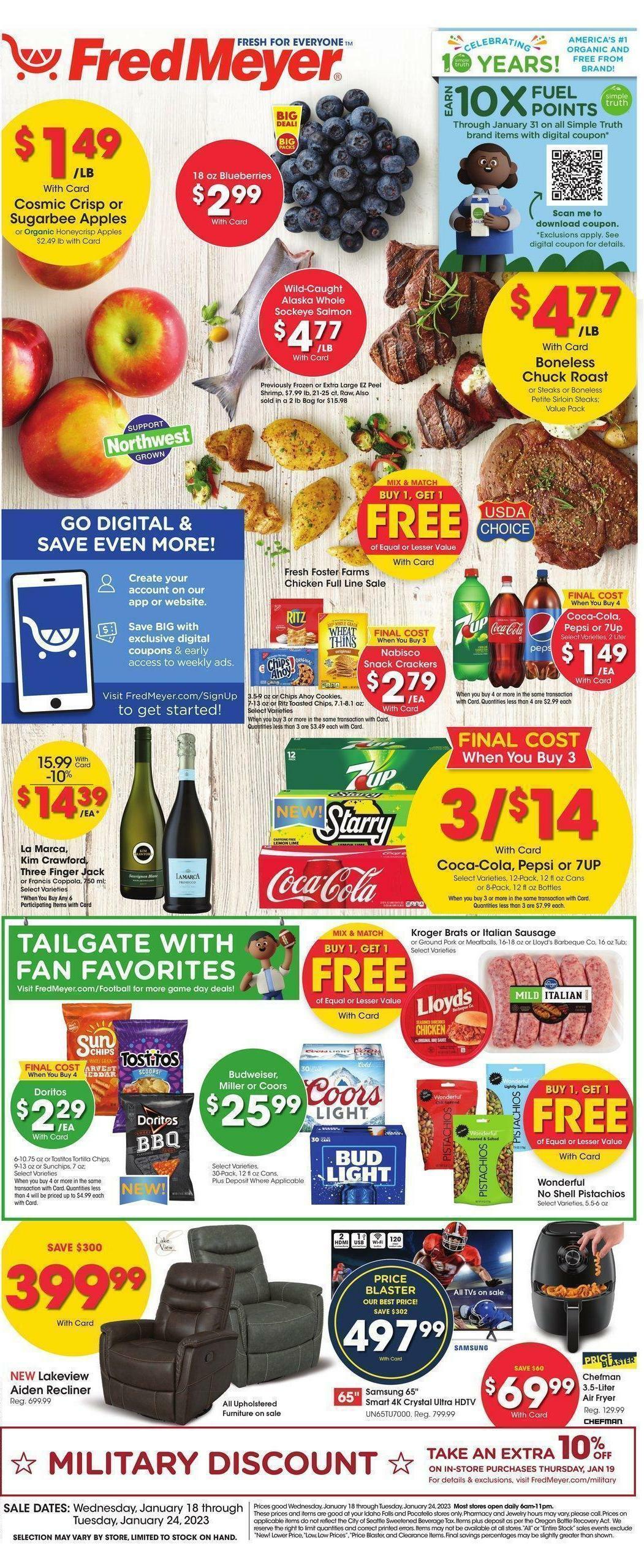 Fred Meyer Weekly Ad from January 18