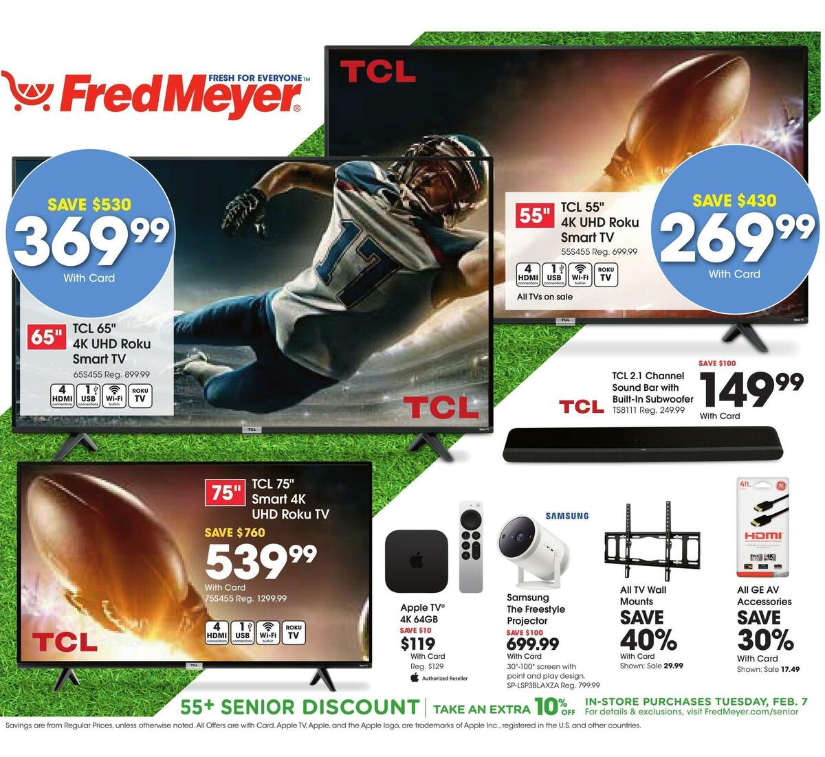 Fred Meyer General Merchandise Weekly Ad from February 1