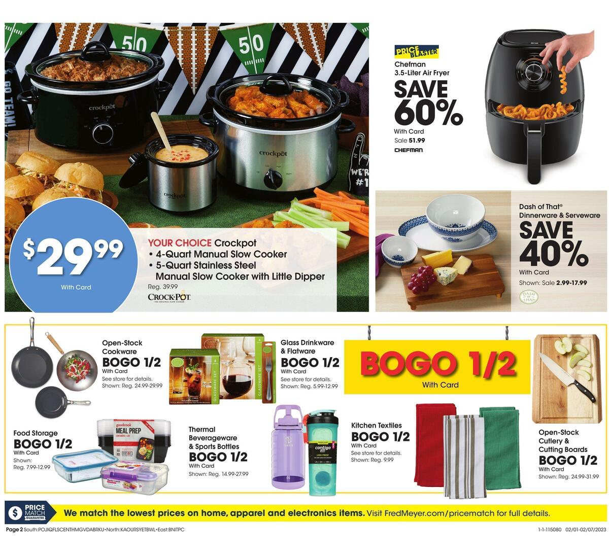 Fred Meyer General Merchandise Weekly Ad from February 1