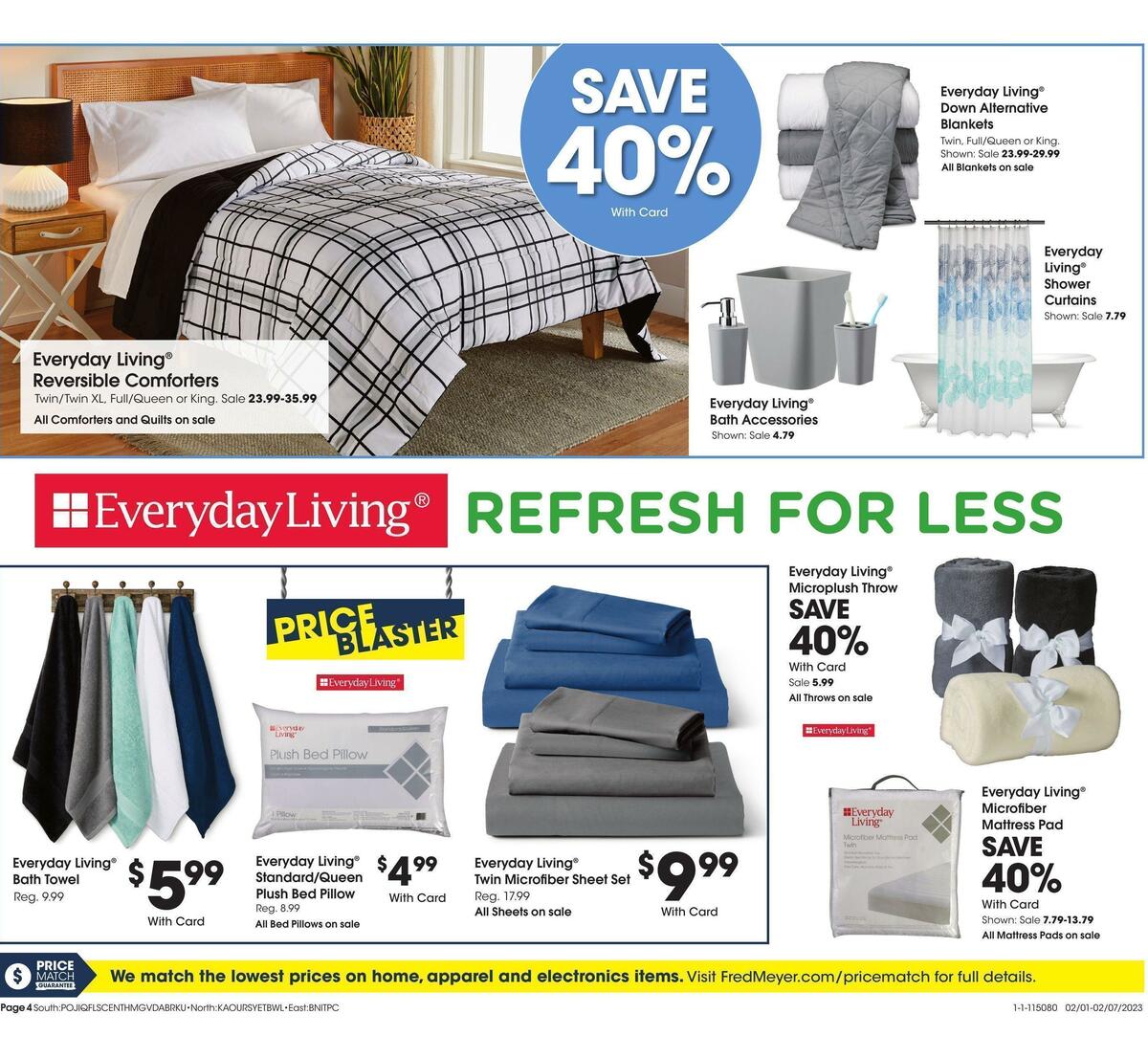 Fred Meyer General Merchandise Weekly Ad from February 1