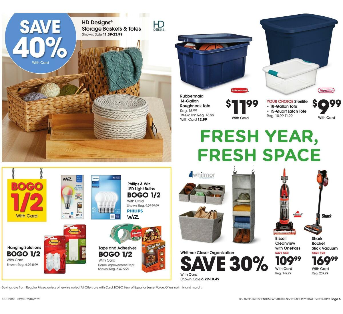 Fred Meyer General Merchandise Weekly Ad from February 1