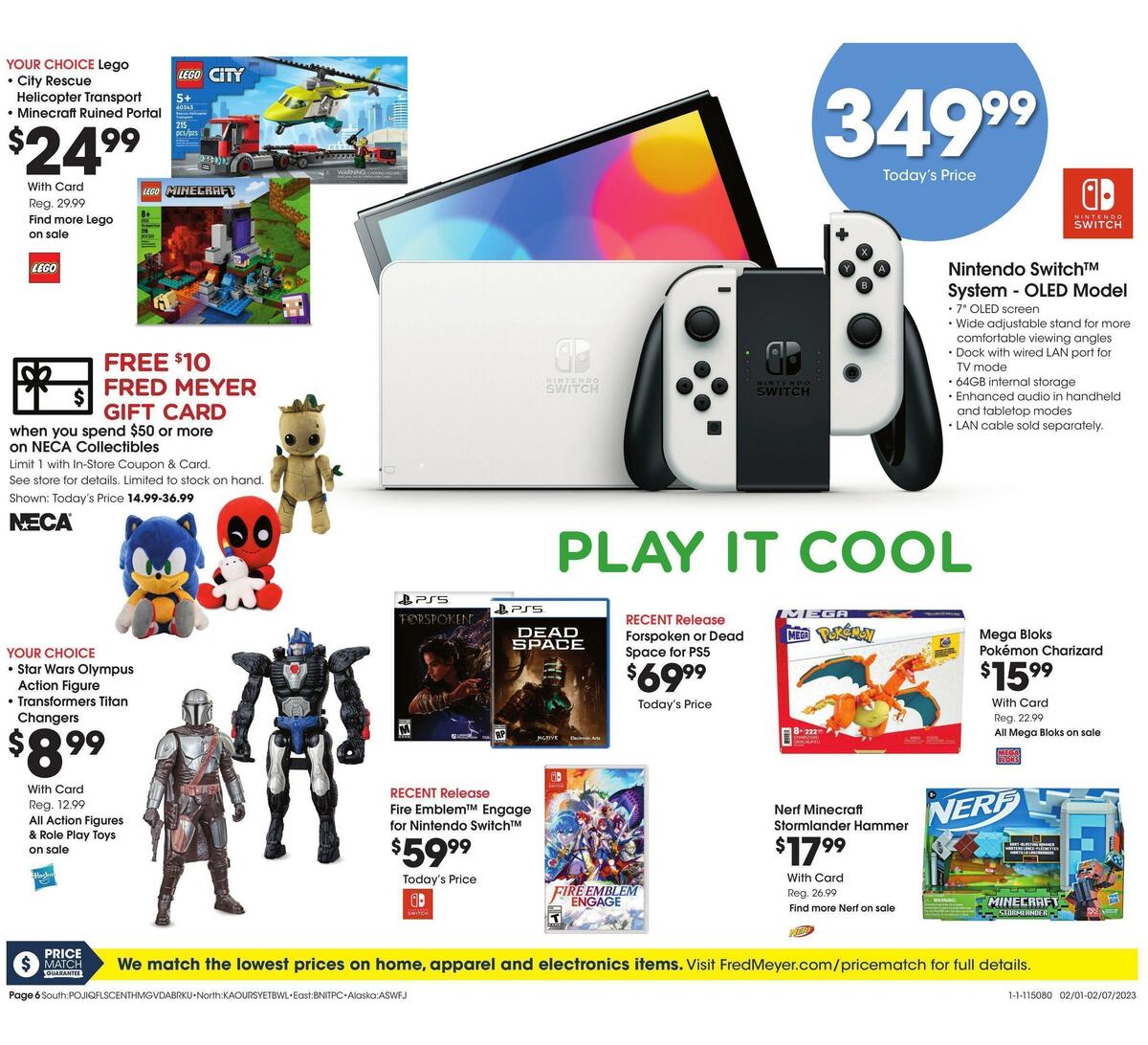 Fred Meyer General Merchandise Weekly Ad from February 1