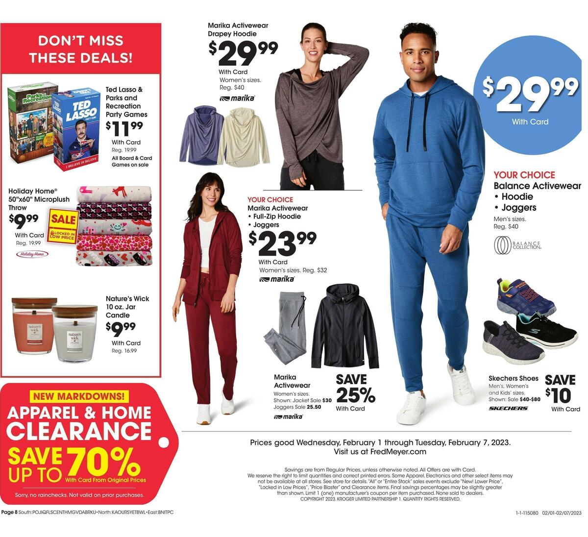 Fred Meyer General Merchandise Weekly Ad from February 1