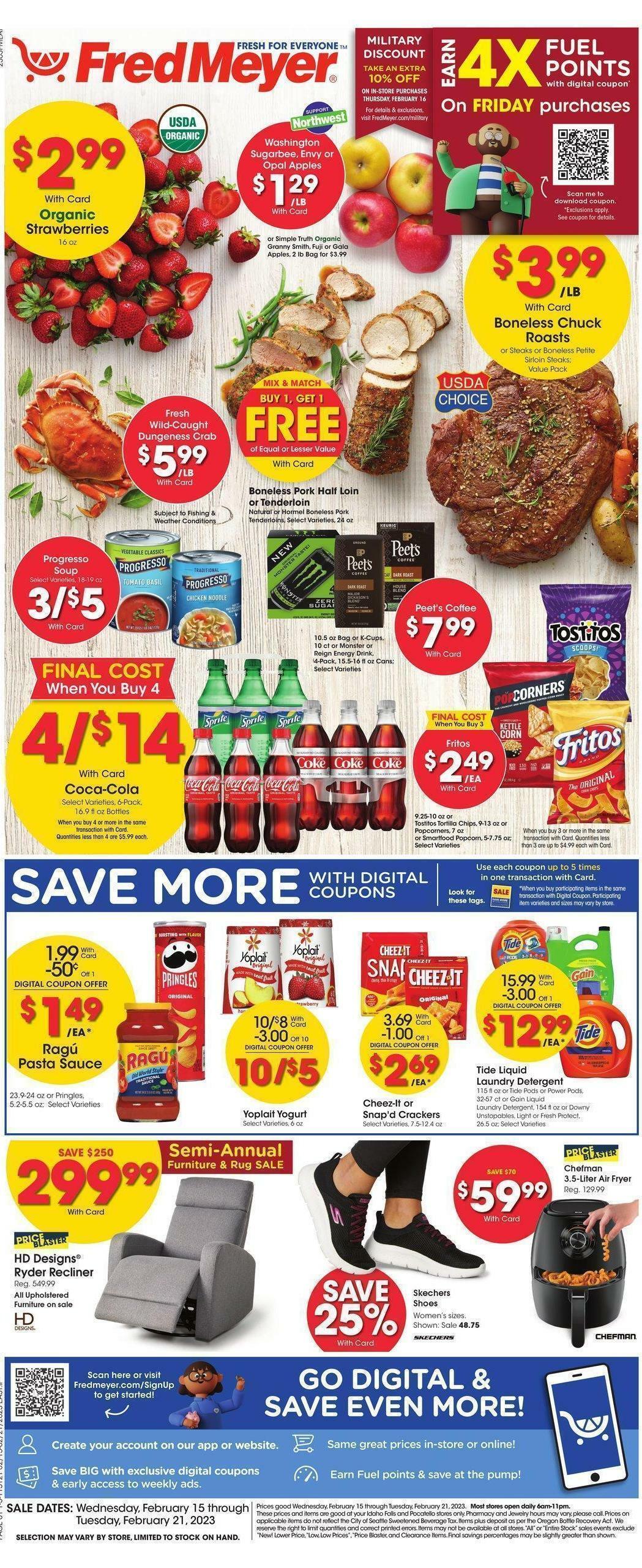 Fred Meyer Weekly Ad from February 15