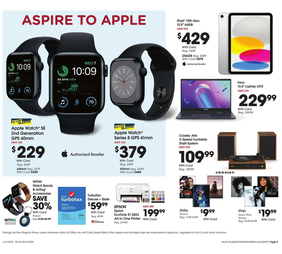 Fred Meyer General Merchandise Weekly Ad from February 15