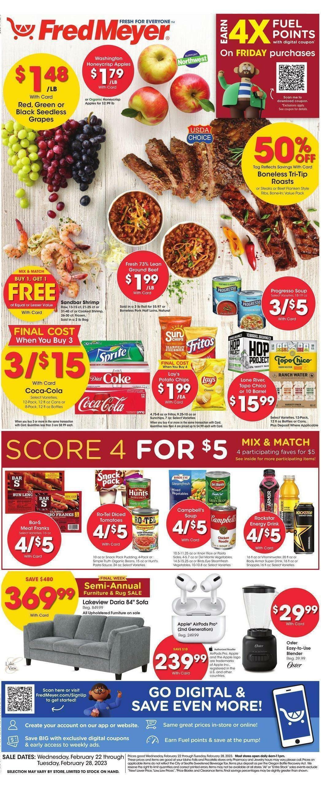 Fred Meyer Weekly Ad from February 22
