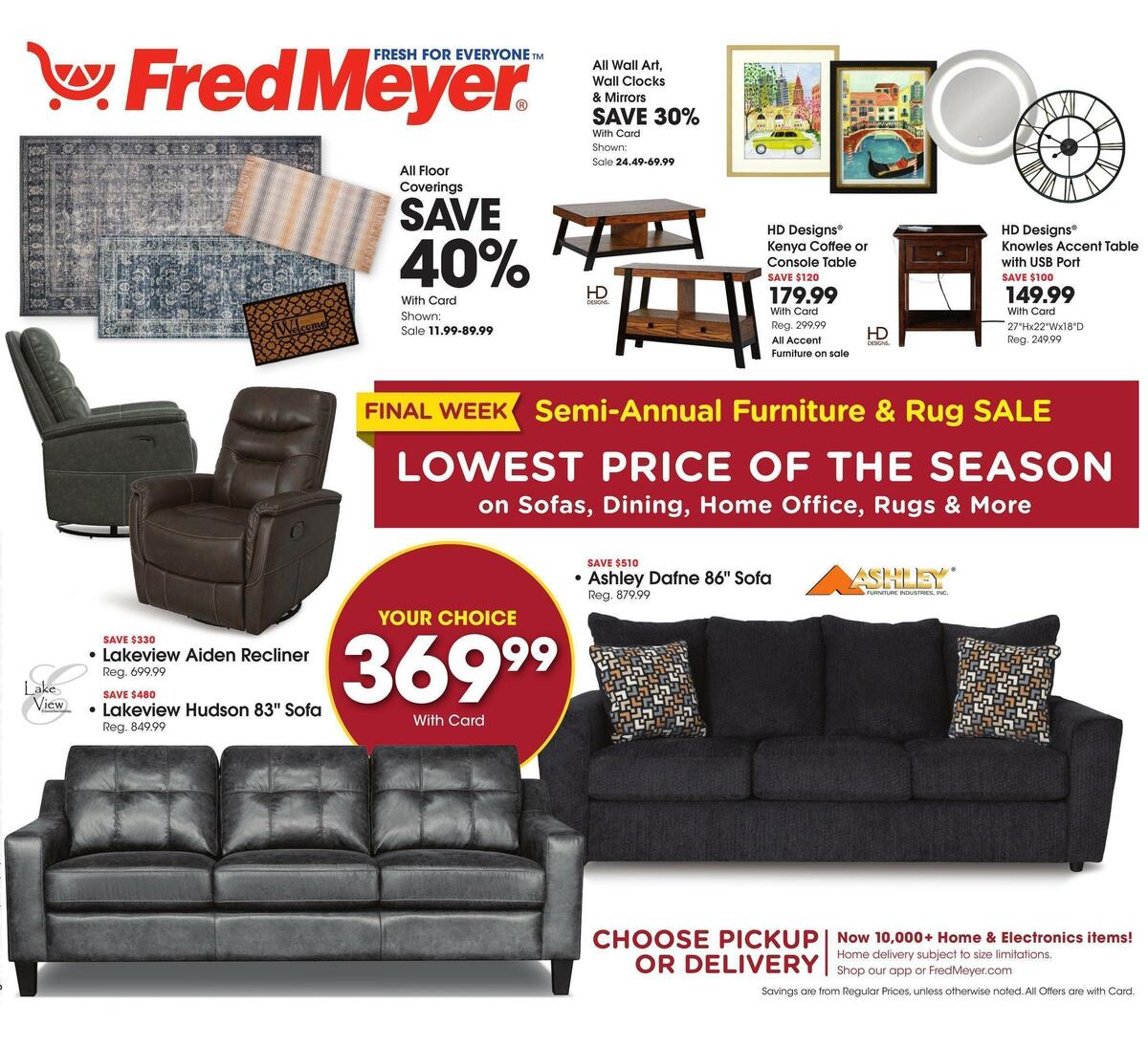 Fred Meyer General Merchandise Weekly Ad from February 22