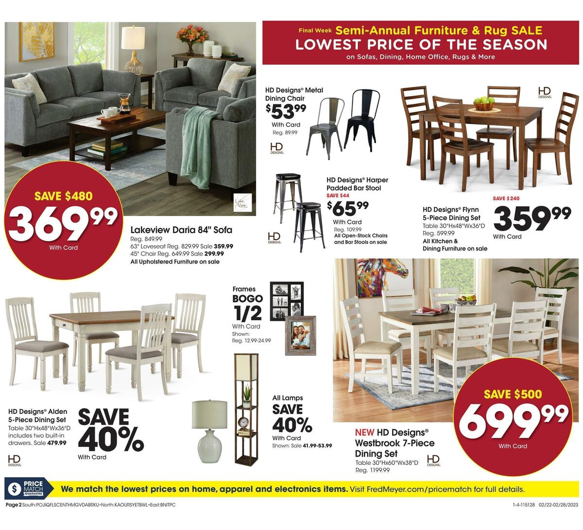 Fred Meyer General Merchandise Weekly Ad from February 22