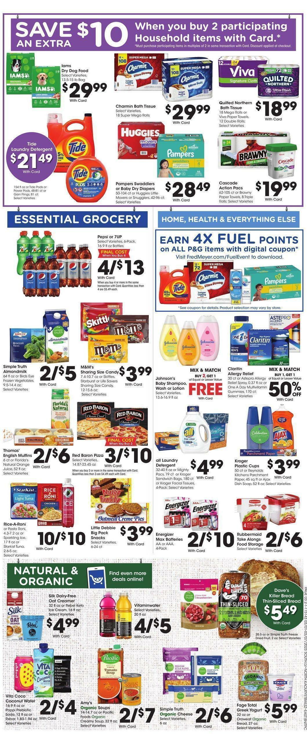 Fred Meyer Weekly Ad from March 1