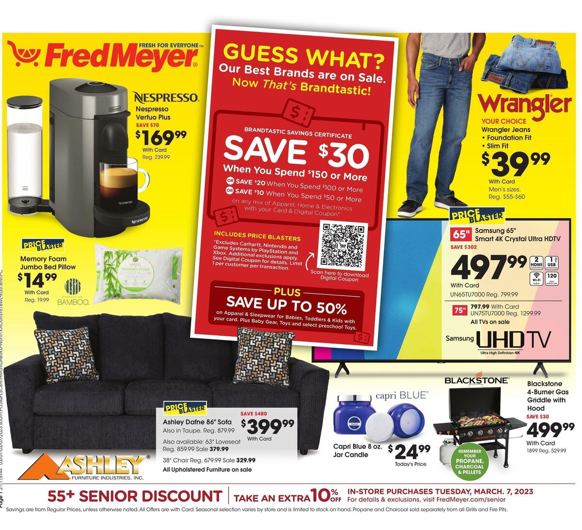 Fred Meyer General Merchandise Weekly Ad from March 1