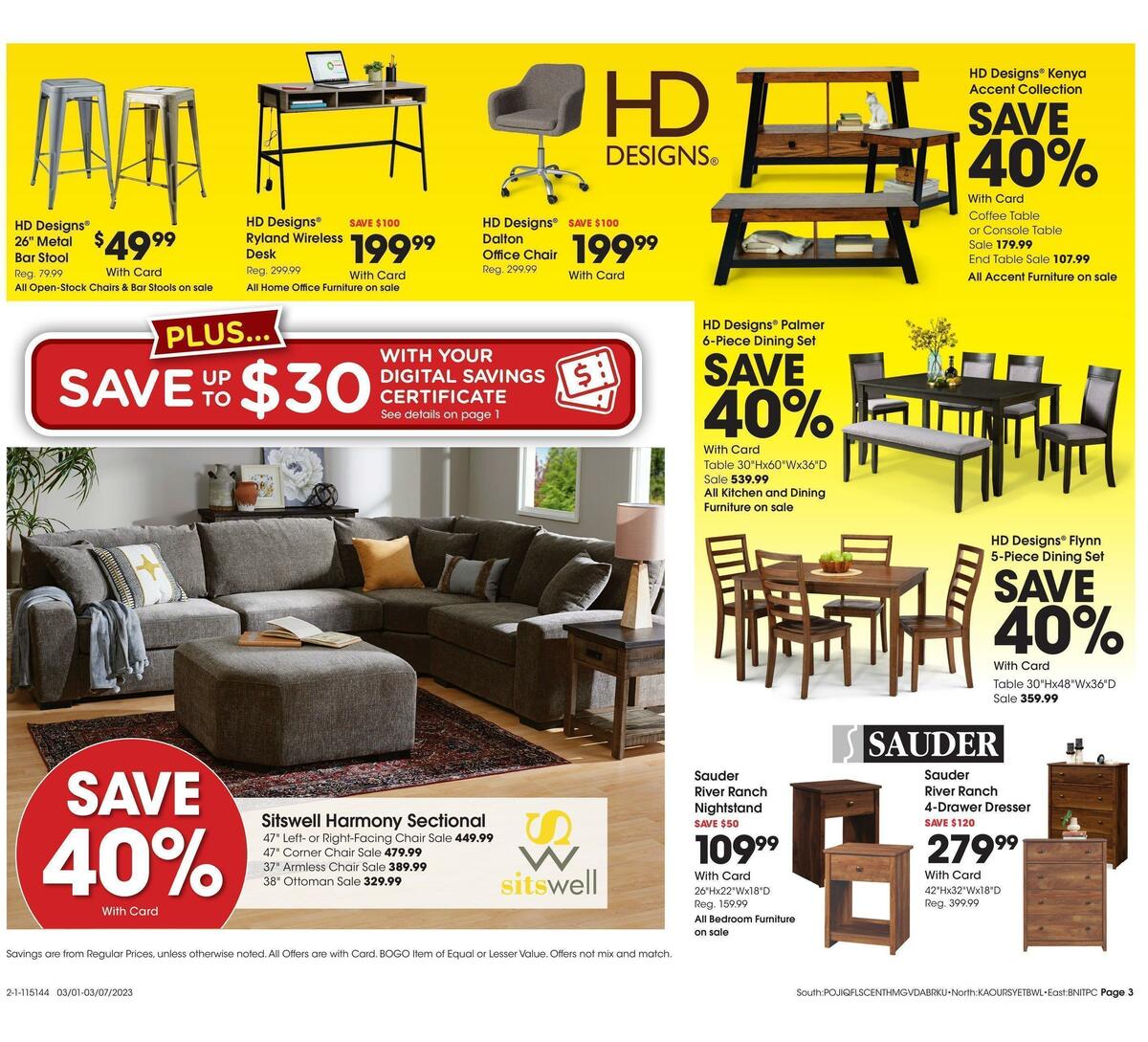 Fred Meyer General Merchandise Weekly Ad from March 1