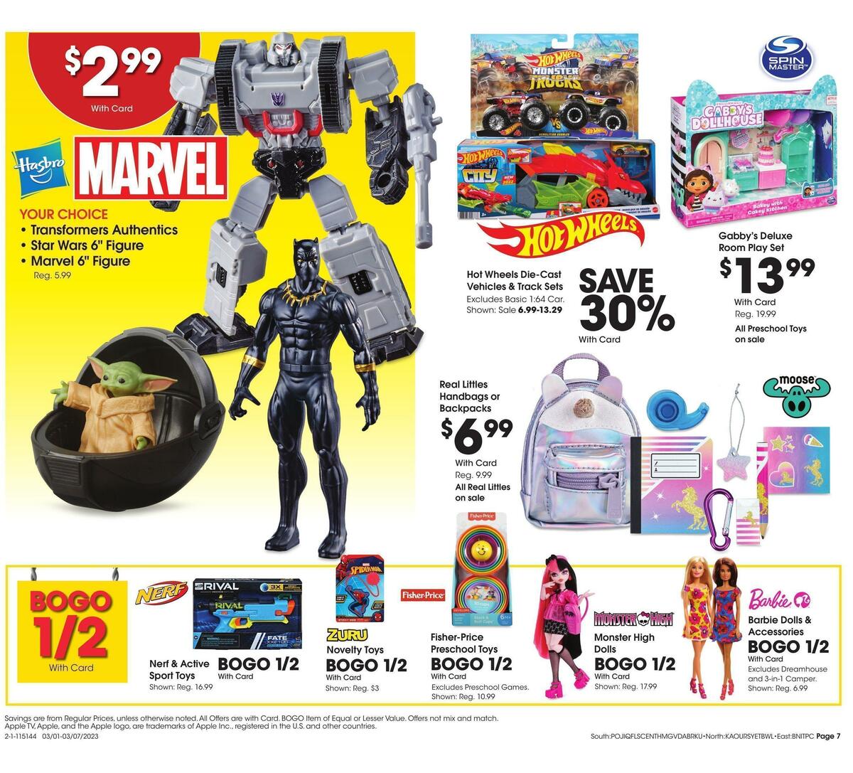 Fred Meyer General Merchandise Weekly Ad from March 1