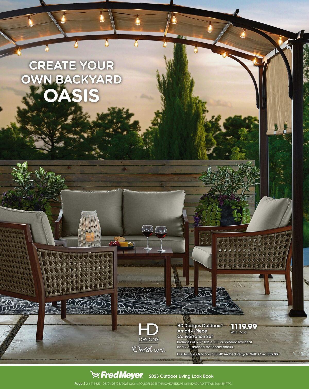 Fred Meyer Outdoor Living Weekly Ad from March 1