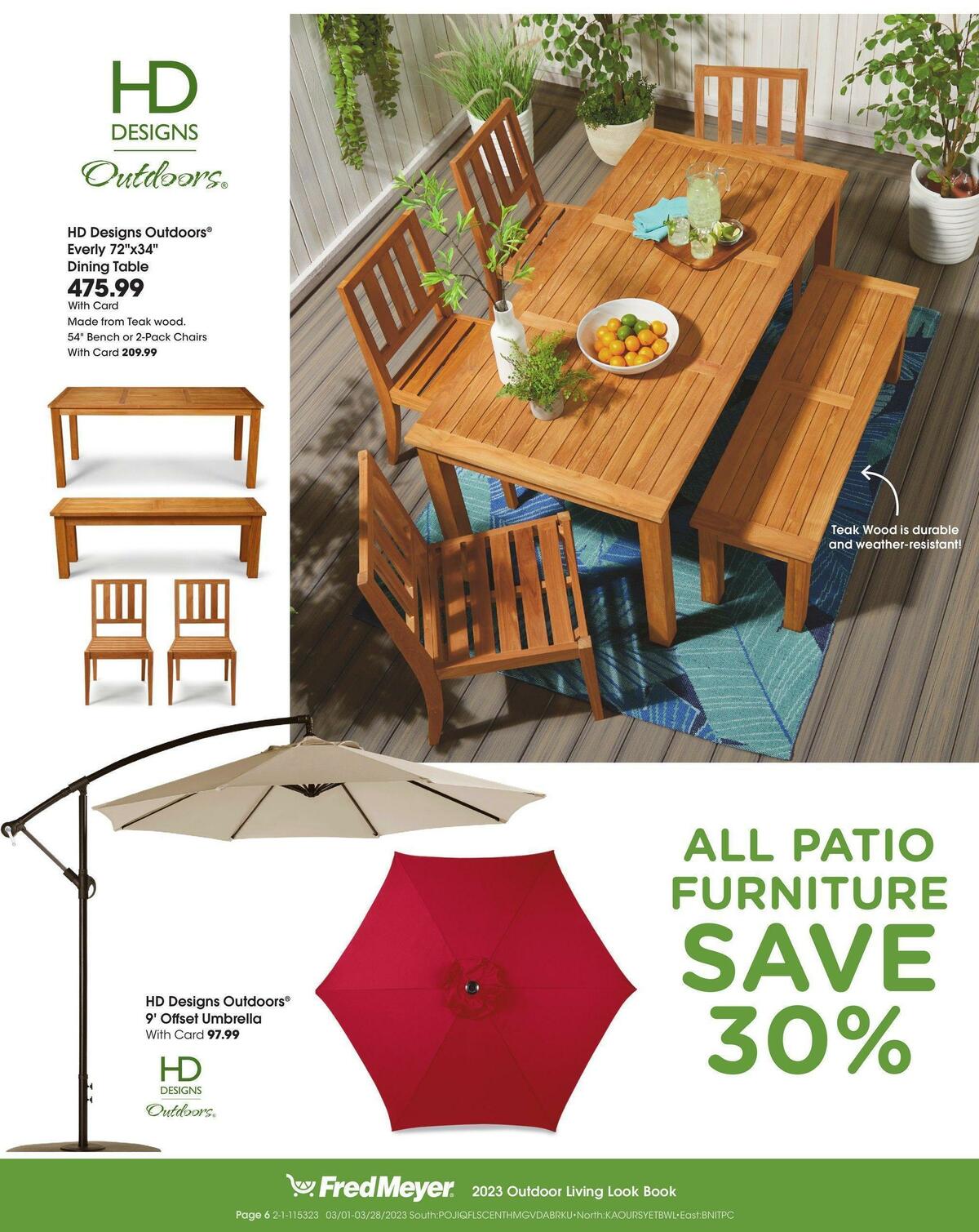 Fred Meyer Outdoor Living Weekly Ad from March 1