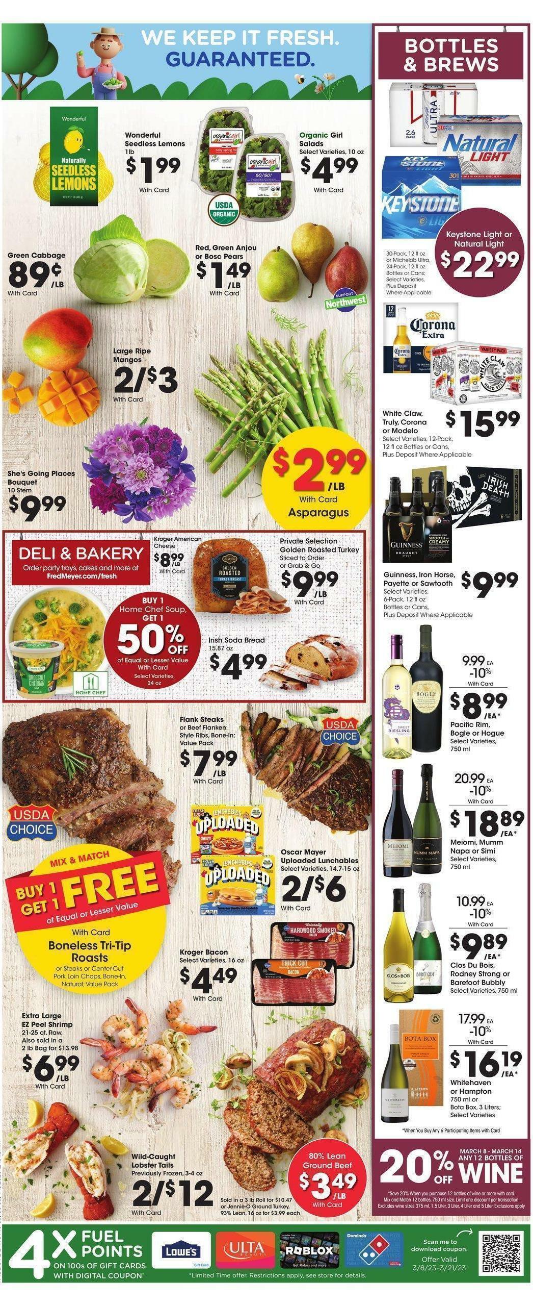 Fred Meyer Weekly Ad from March 8