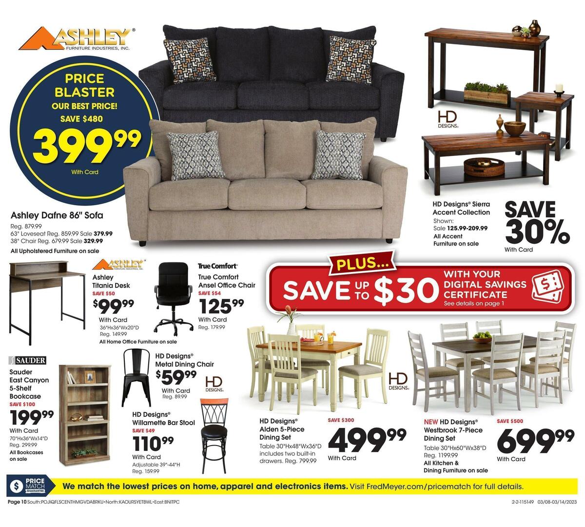 Fred Meyer General Merchandise Weekly Ad from March 8