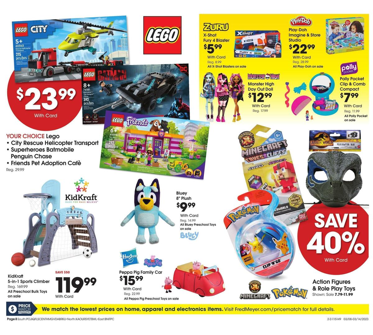 Fred Meyer General Merchandise Weekly Ad from March 8