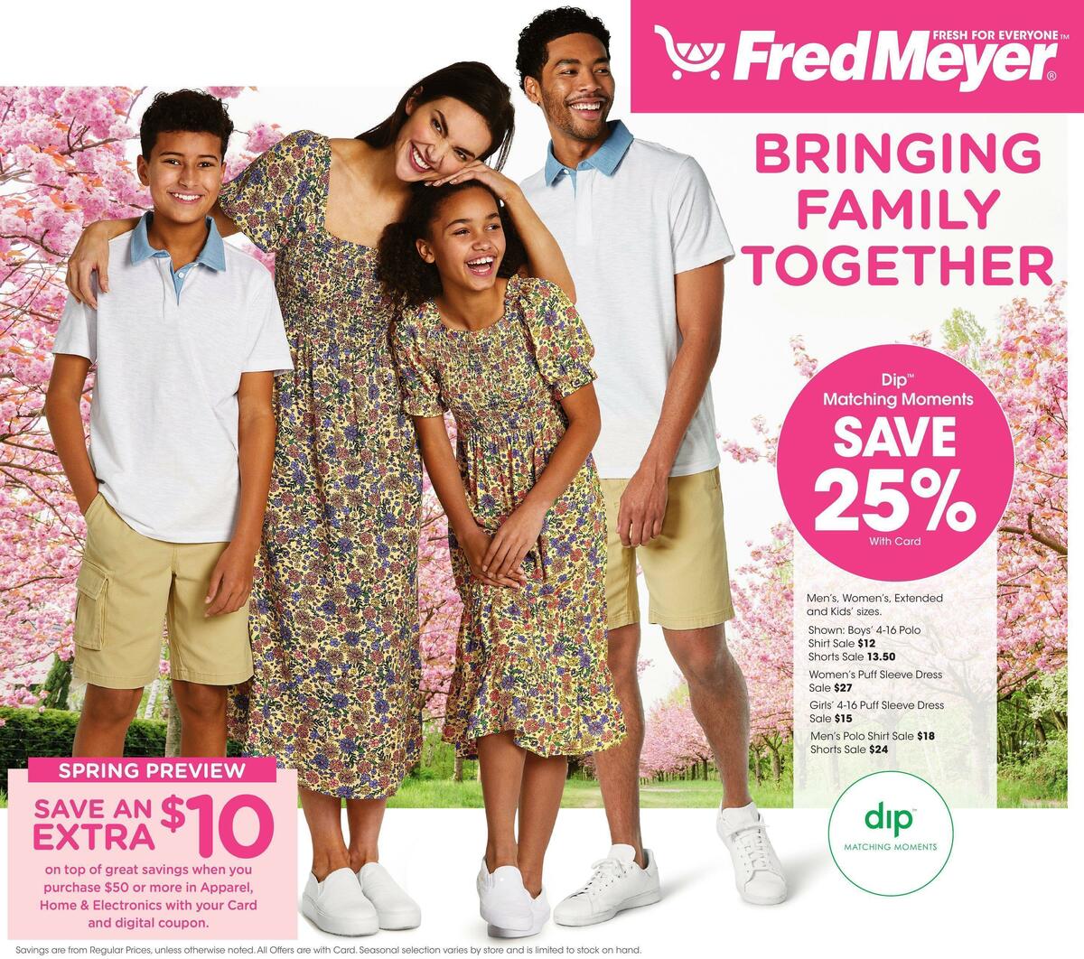Fred Meyer Spring Preview Apparel Weekly Ad from March 15