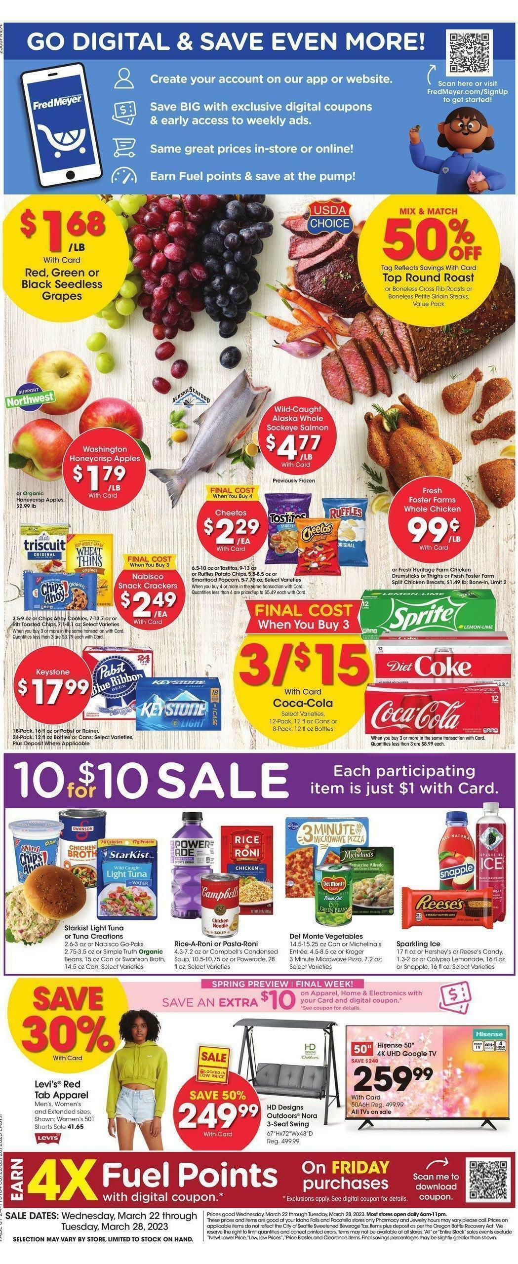 Fred Meyer Weekly Ad from March 22