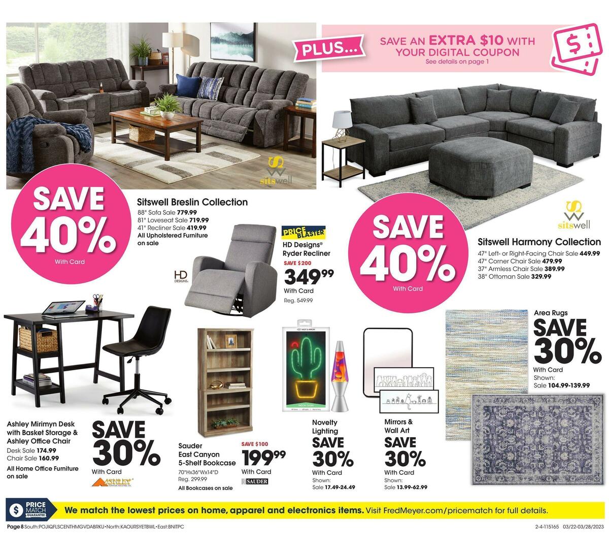 Fred Meyer General Merchandise Weekly Ad from March 22