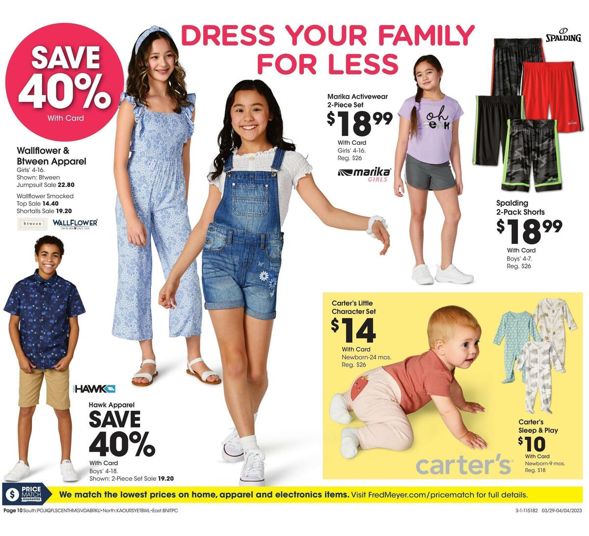Fred Meyer General Merchandise Weekly Ad from March 29