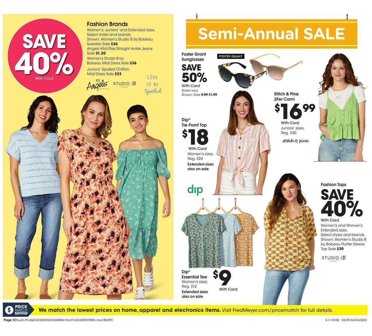 Fred Meyer General Merchandise Weekly Ad from March 29