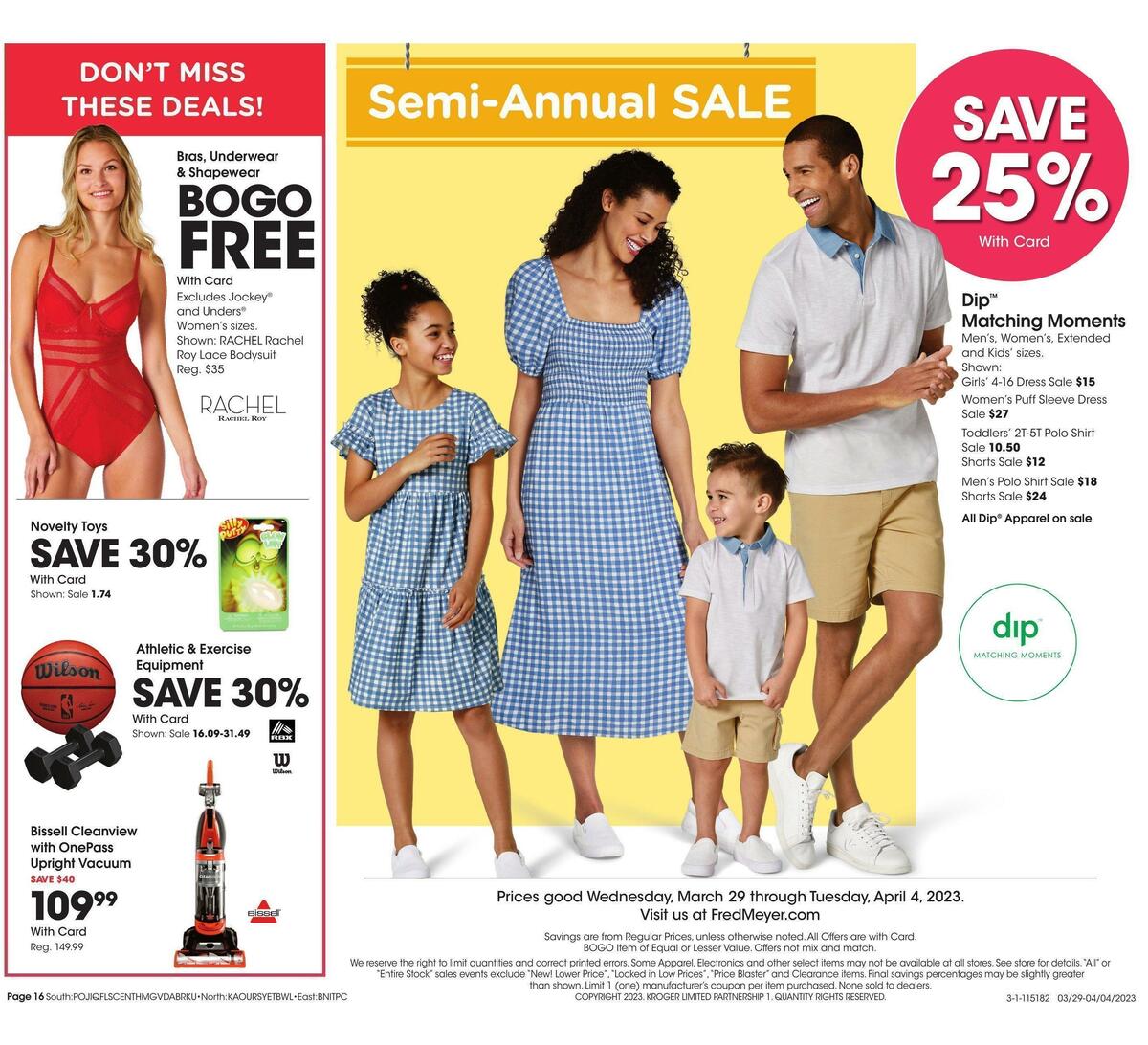 Fred Meyer General Merchandise Weekly Ad from March 29