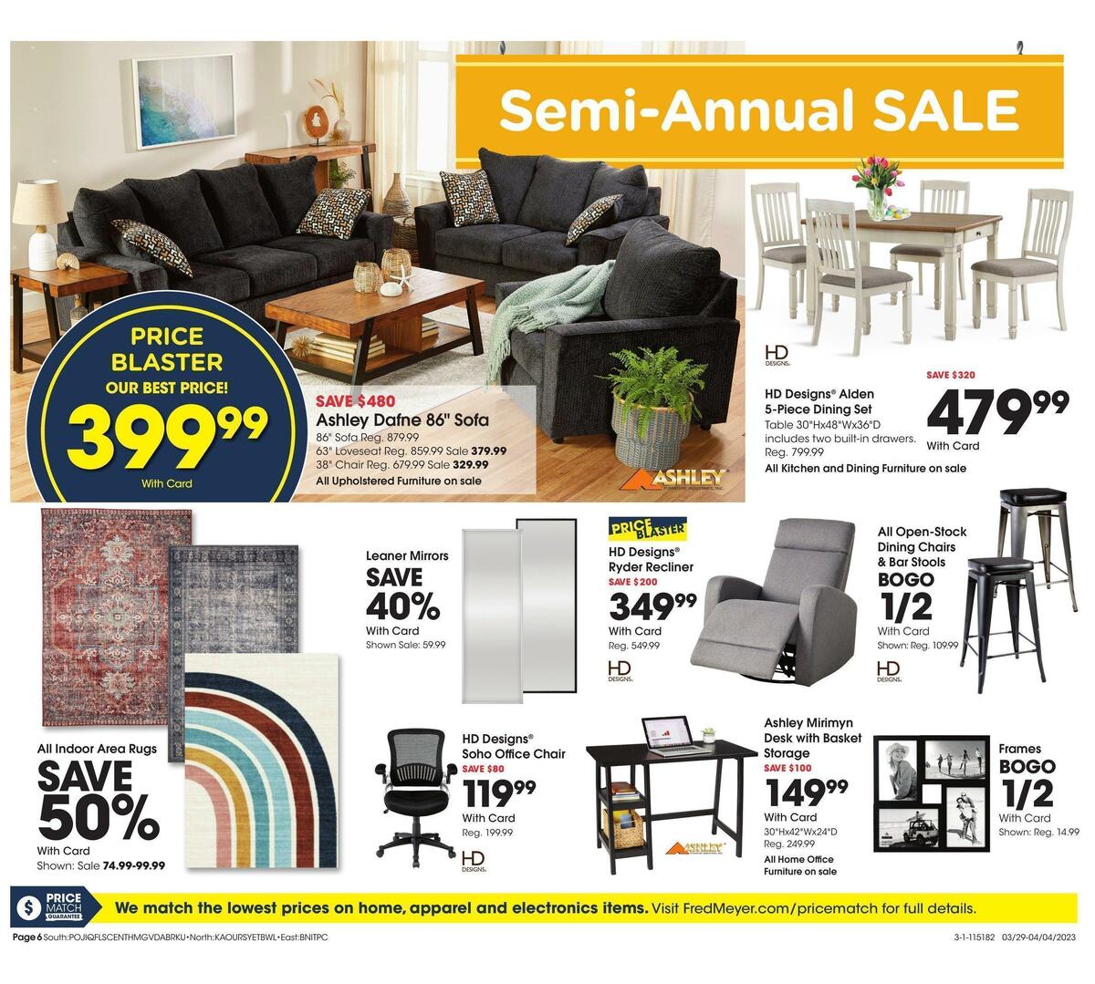Fred Meyer General Merchandise Weekly Ad from March 29