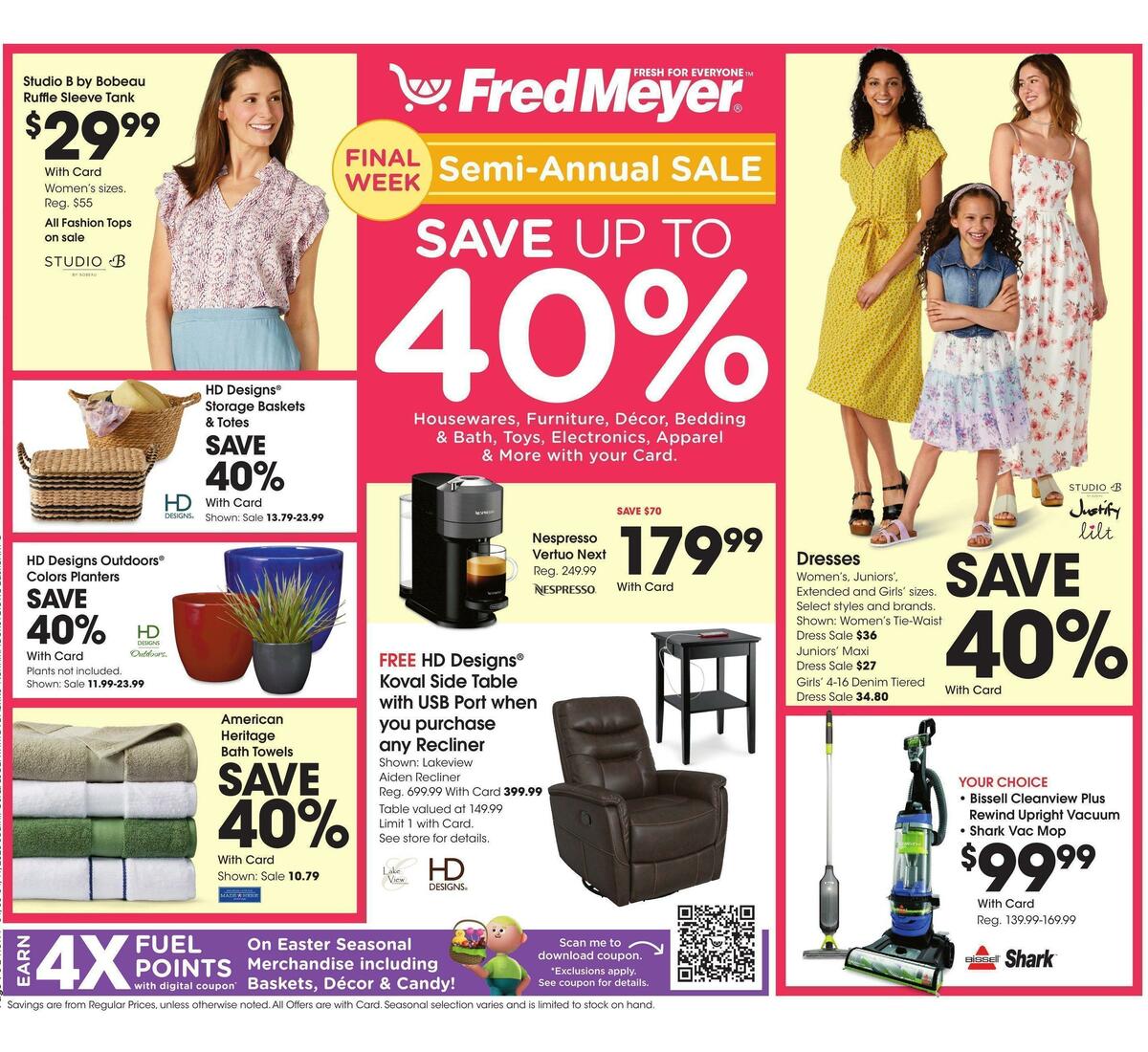 Fred Meyer General Merchandise Weekly Ad from April 5