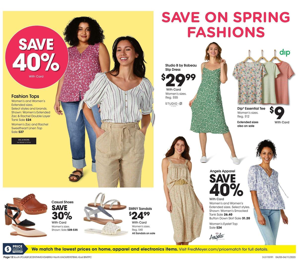 Fred Meyer General Merchandise Weekly Ad from April 5