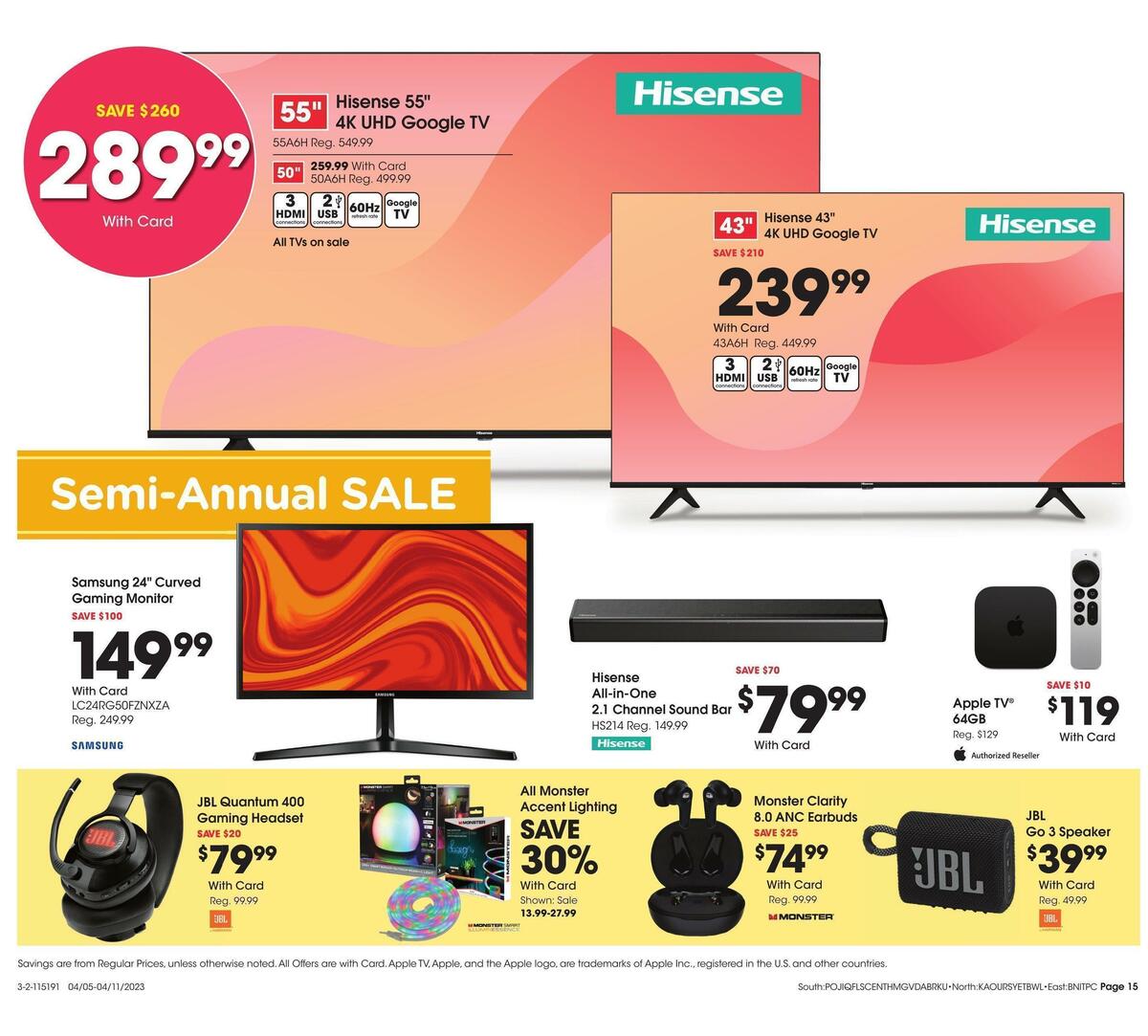 Fred Meyer General Merchandise Weekly Ad from April 5