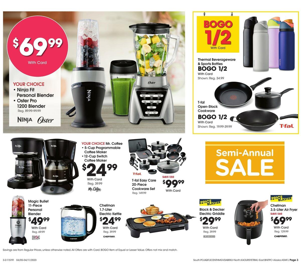 Fred Meyer General Merchandise Weekly Ad from April 5