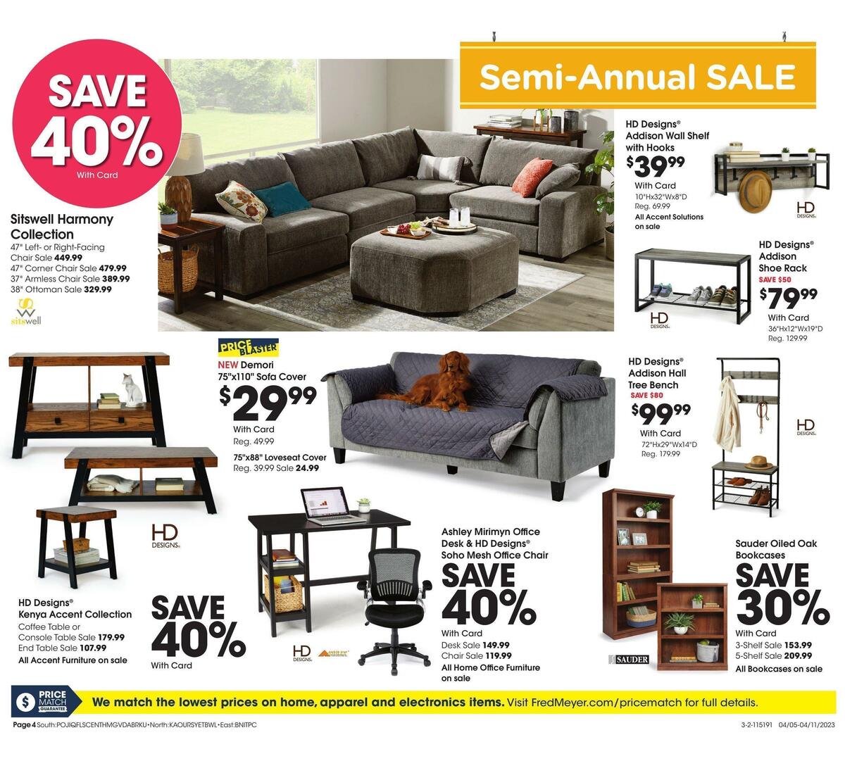 Fred Meyer General Merchandise Weekly Ad from April 5