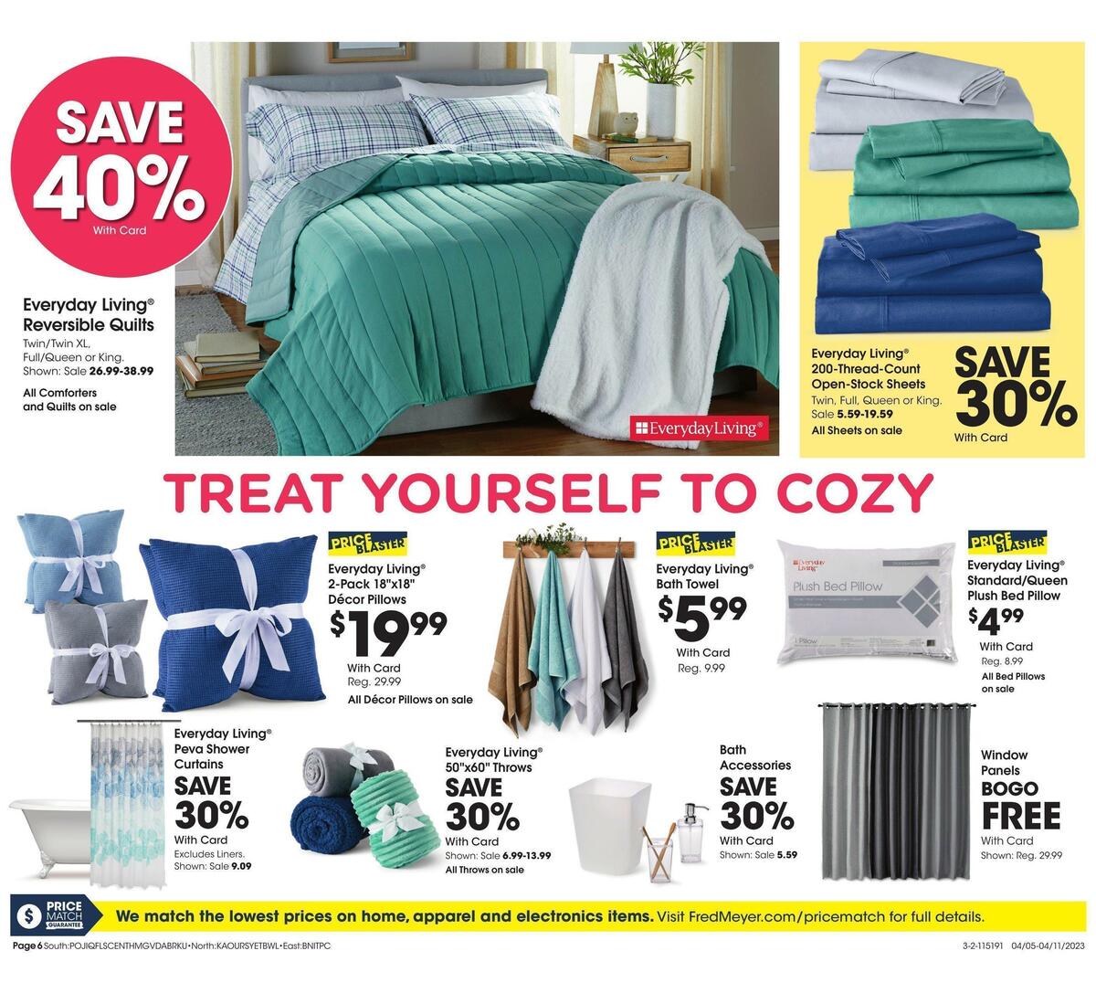 Fred Meyer General Merchandise Weekly Ad from April 5