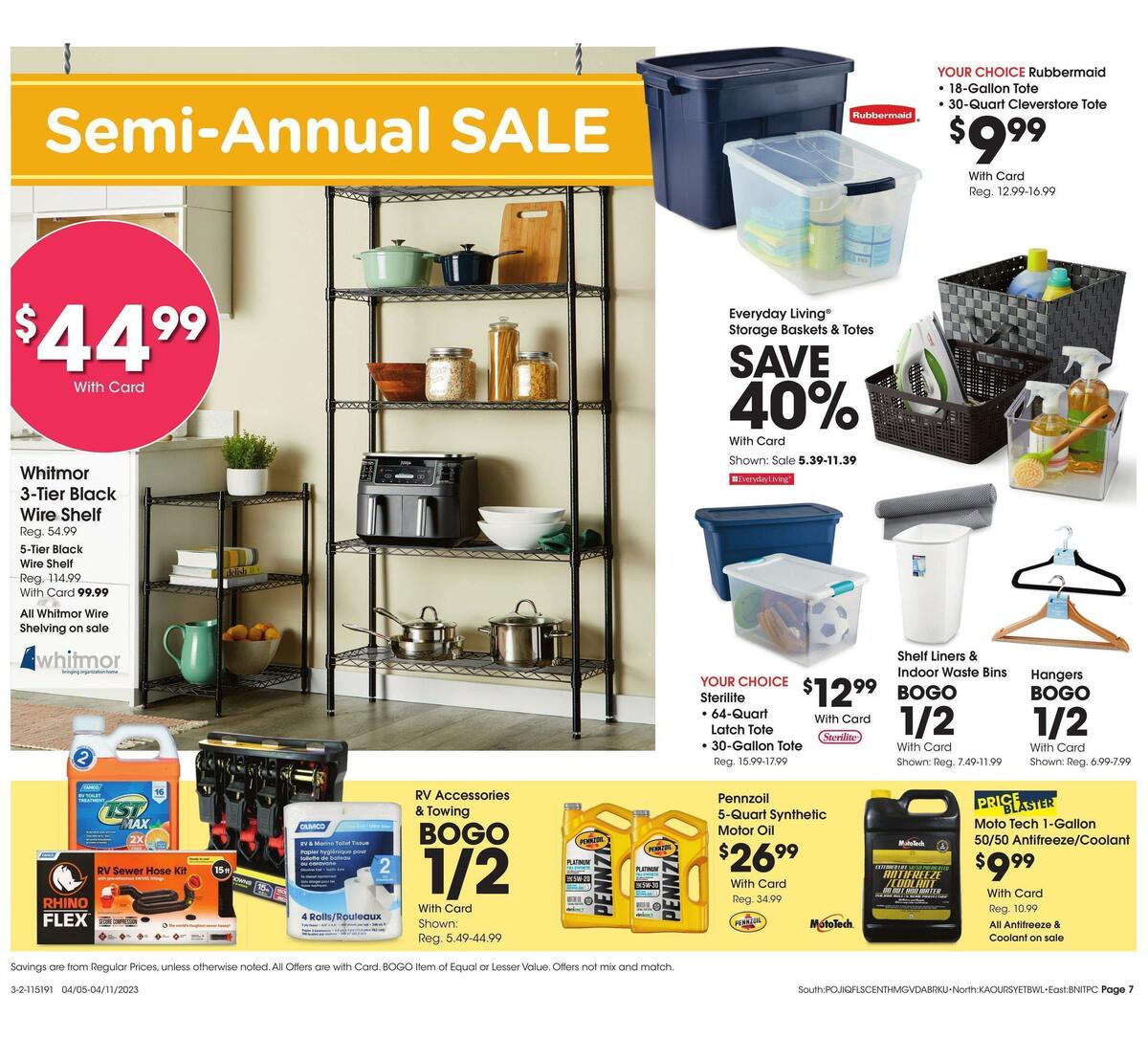 Fred Meyer General Merchandise Weekly Ad from April 5