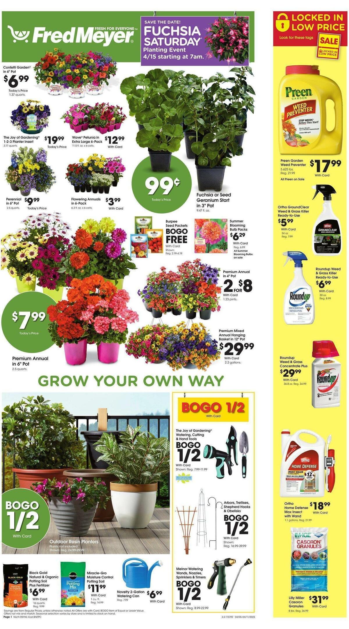 Fred Meyer Garden Weekly Ad from April 5