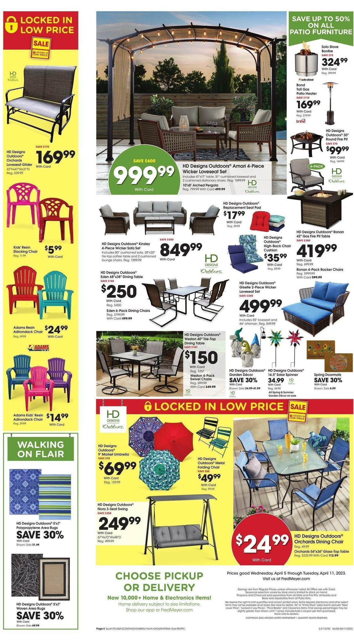 Fred Meyer Garden Weekly Ad from April 5