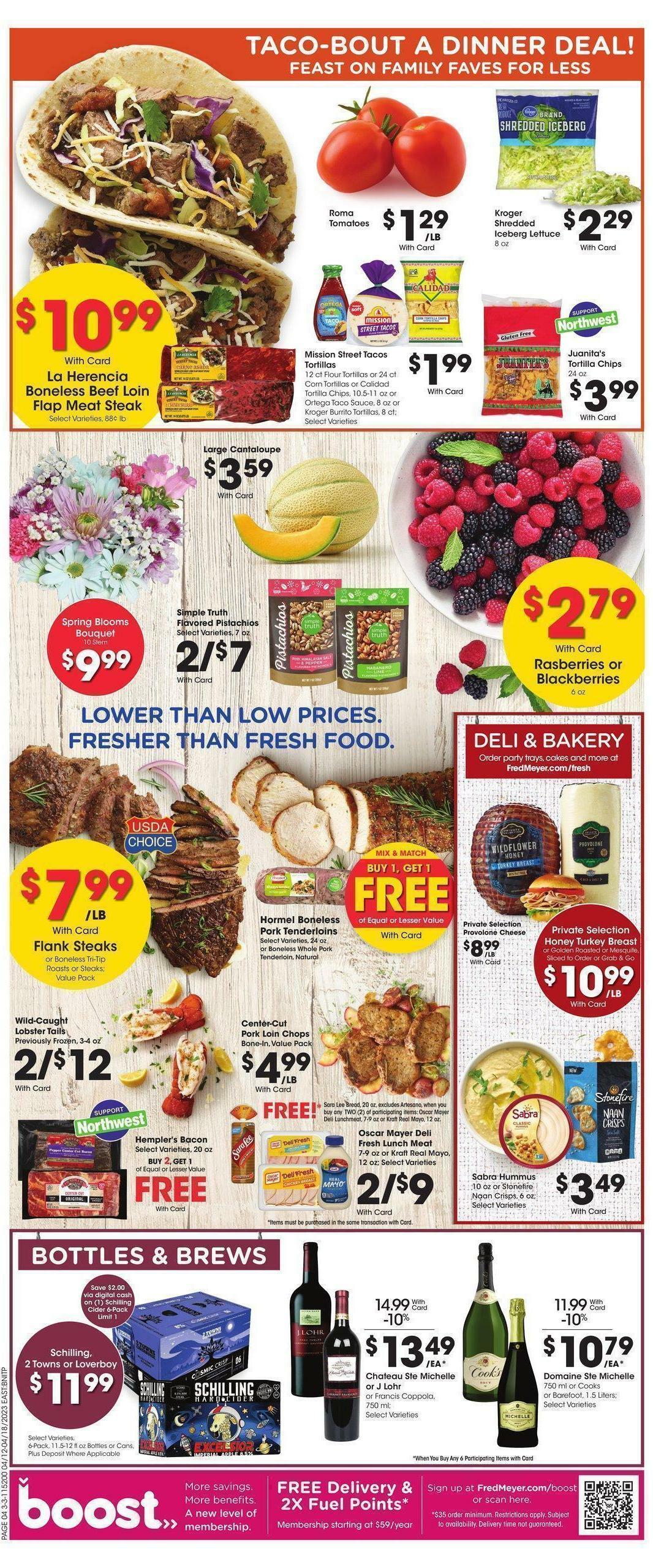 Fred Meyer Weekly Ad from April 12