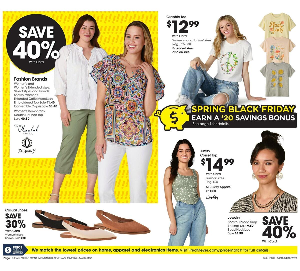 Fred Meyer General Merchandise Weekly Ad from April 12