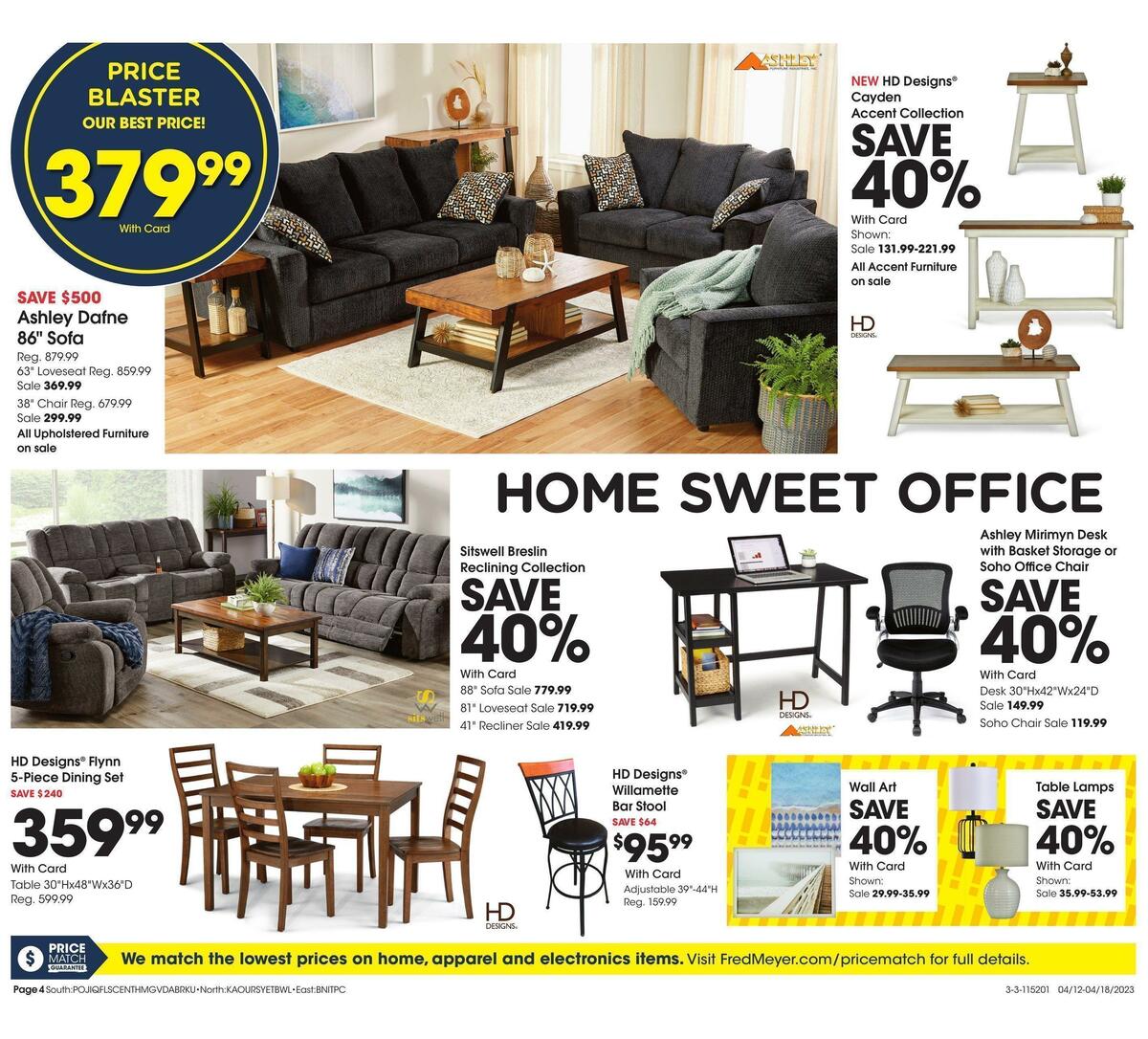 Fred Meyer General Merchandise Weekly Ad from April 12