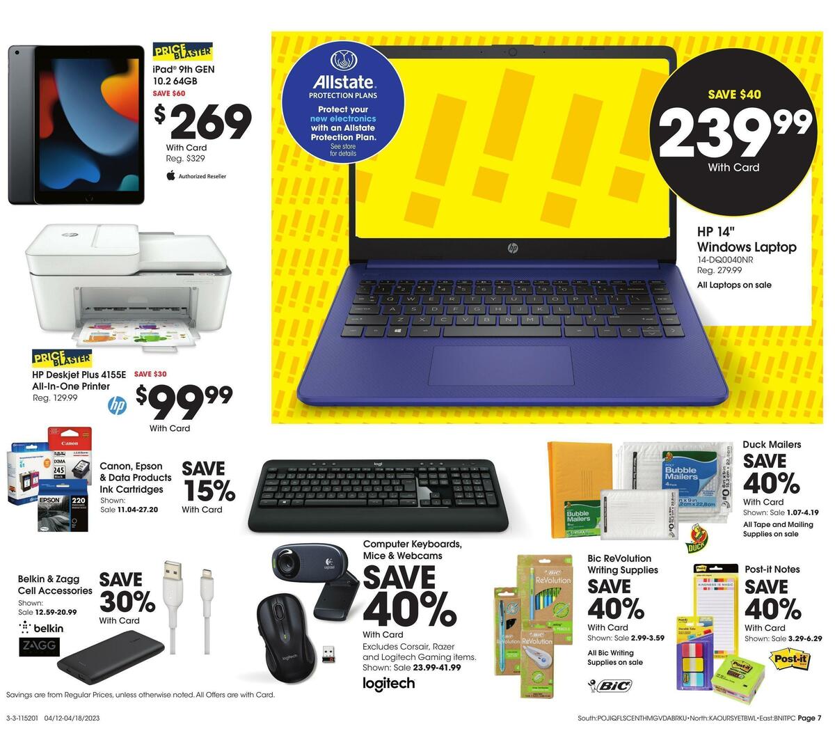Fred Meyer General Merchandise Weekly Ad from April 12