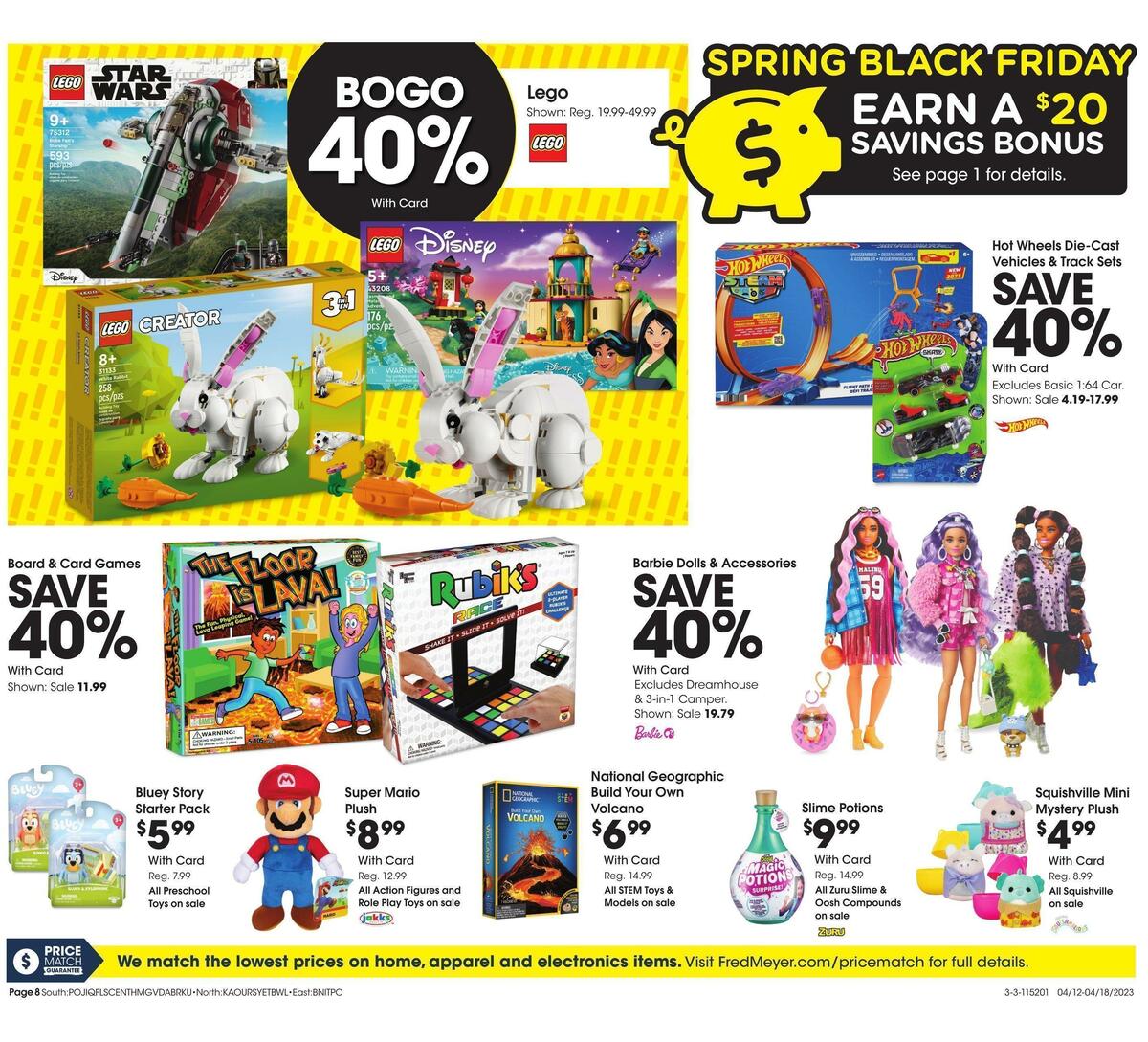Fred Meyer General Merchandise Weekly Ad from April 12