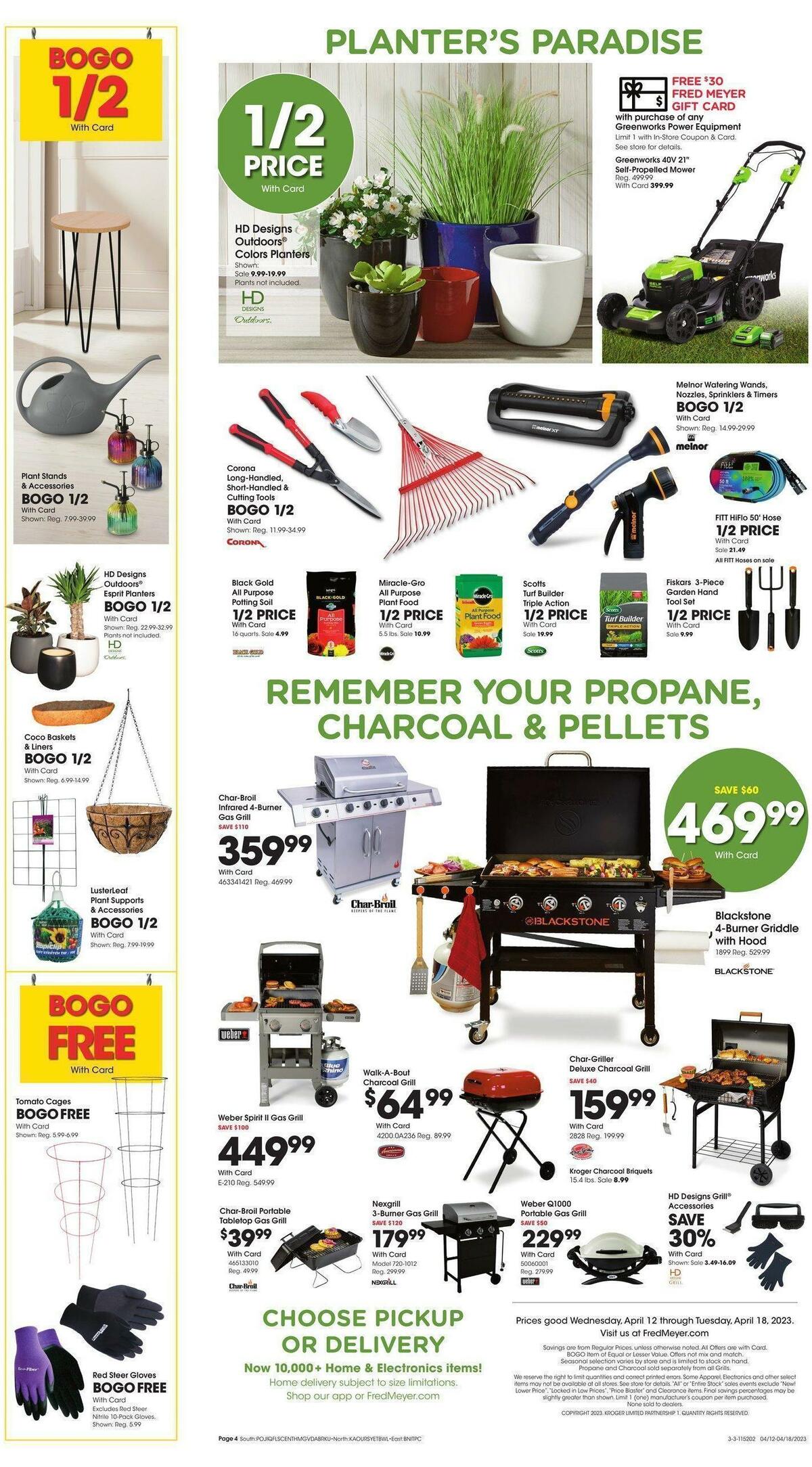 Fred Meyer Garden Weekly Ad from April 12
