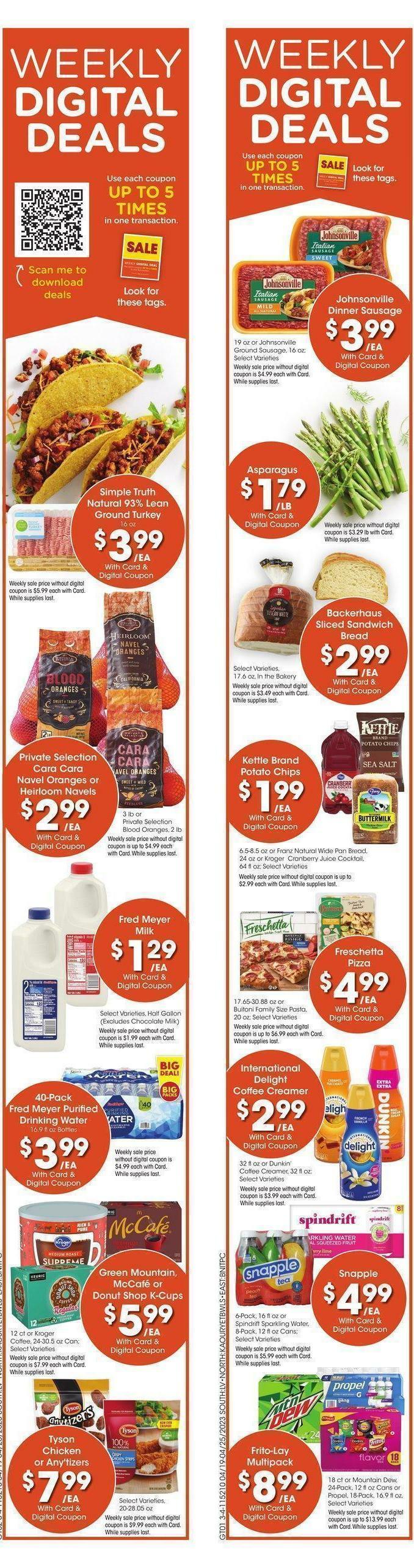 Fred Meyer Weekly Ad from April 19