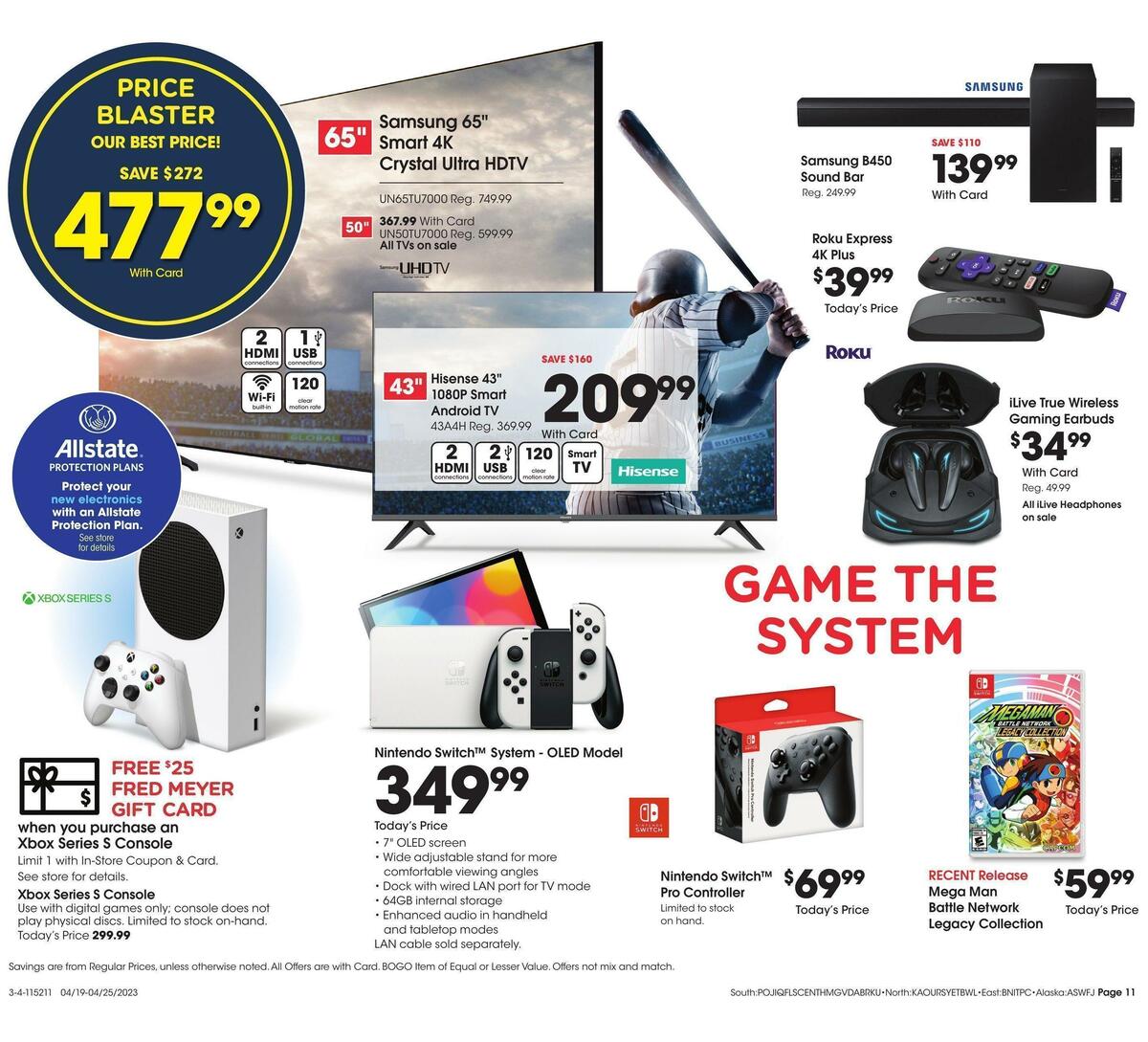 Fred Meyer General Merchandise Weekly Ad from April 19