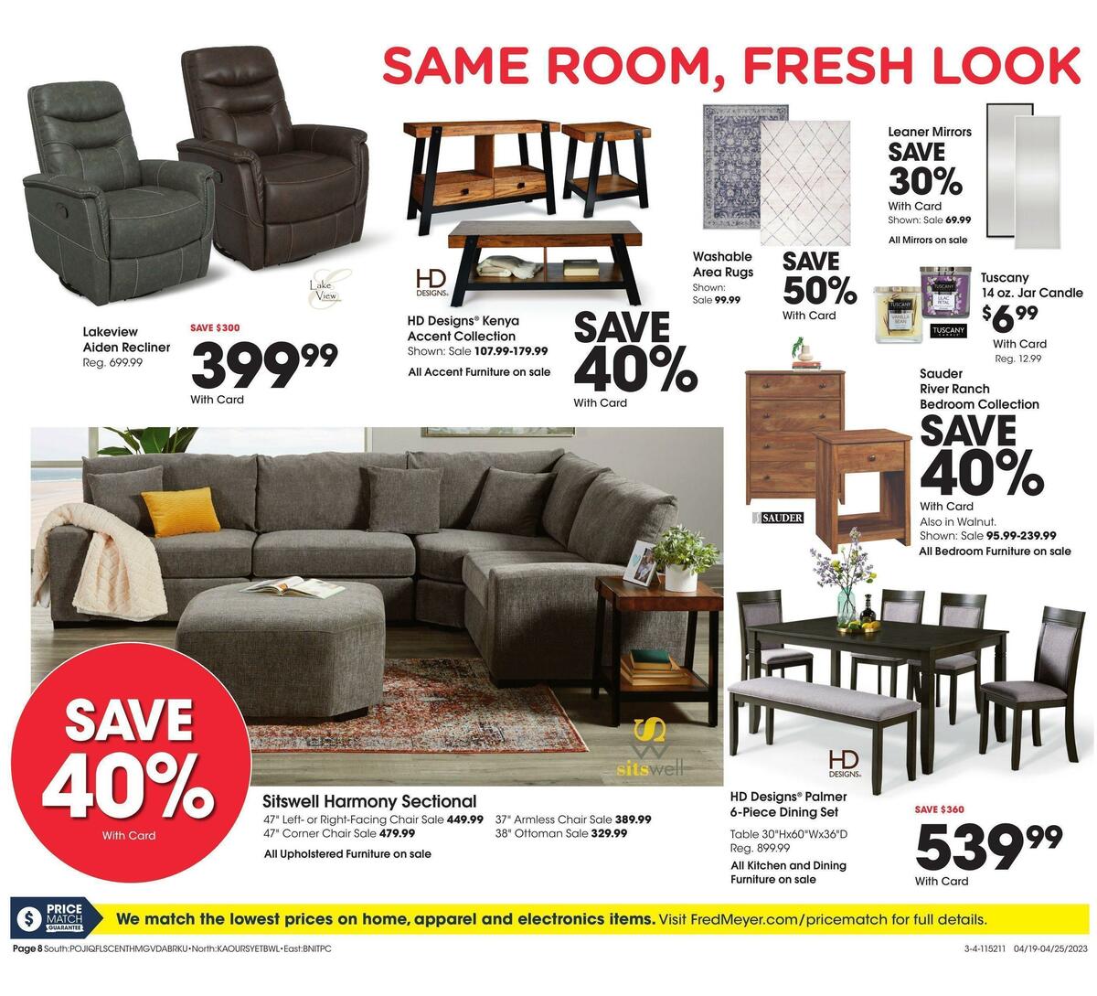 Fred Meyer General Merchandise Weekly Ad from April 19
