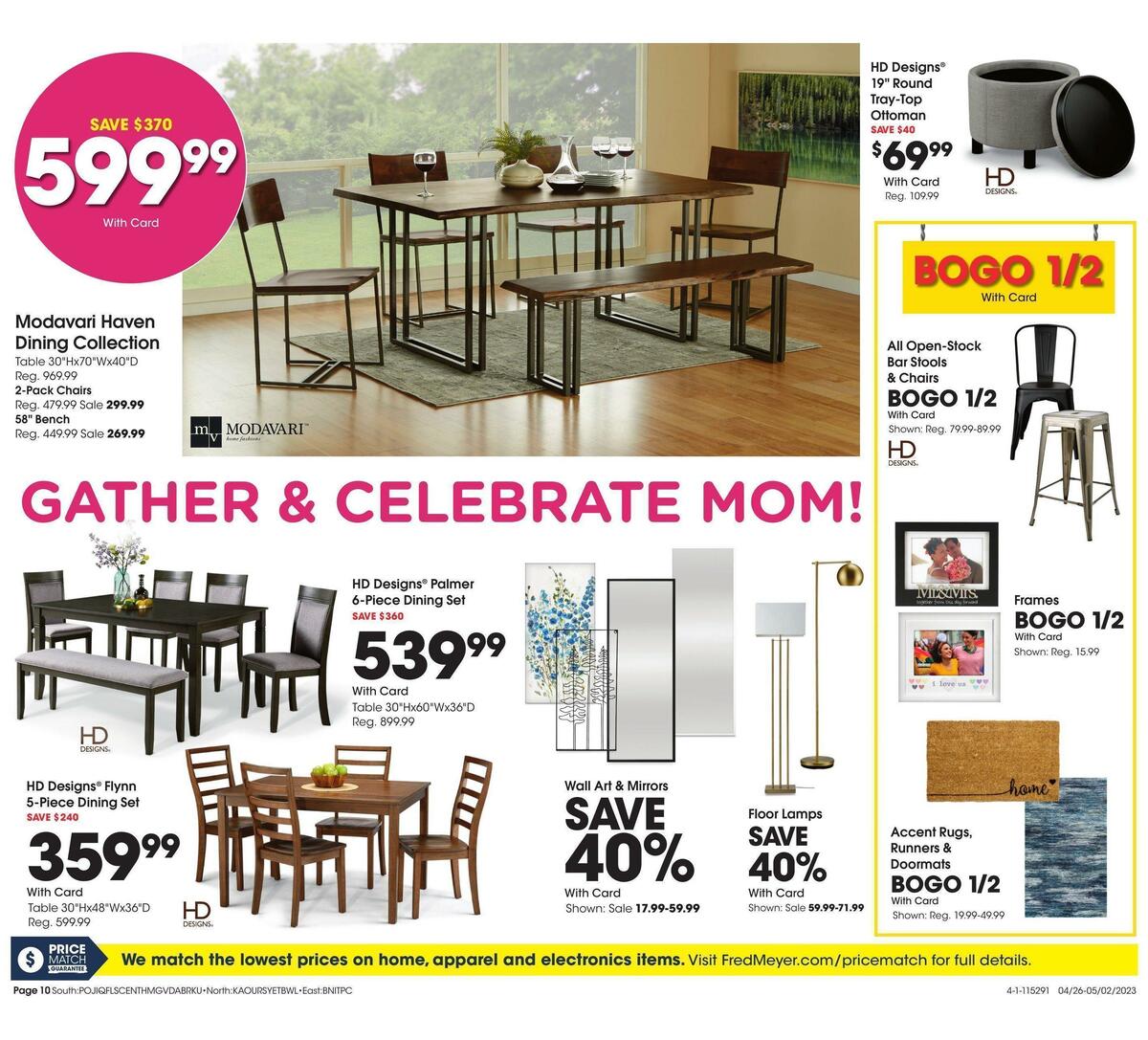Fred Meyer General Merchandise Weekly Ad from April 26