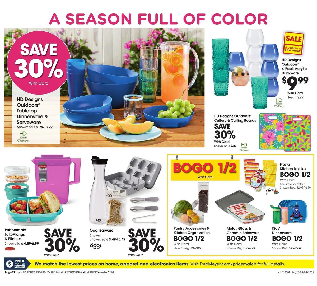 Fred Meyer General Merchandise Weekly Ad from April 26